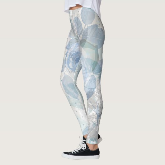 Leggings Grunge Rose bleu (Gauche)