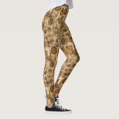 Leggings Grunge Rustic Steampunk Horloge (4) (Droite)