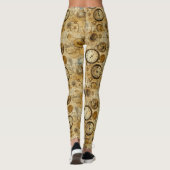 Leggings Grunge Rustic Steampunk Horloge (5) (Dos)