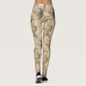 Leggings Grunge Rustic Steampunk Horloge (7) (Dos)