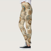 Leggings Grunge Rustic Steampunk Horloge (7) (Gauche)
