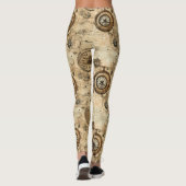 Leggings Grunge Rustic Steampunk Horloge (9) (Dos)