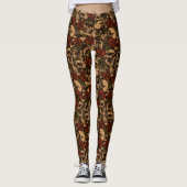 Leggings Grunge Skeleton Music Microphone Motif (Devant)
