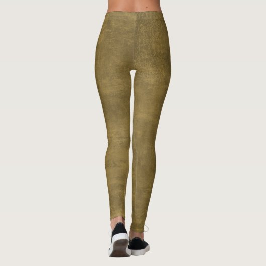 Leggings Grunge vert d'olive (Dos)