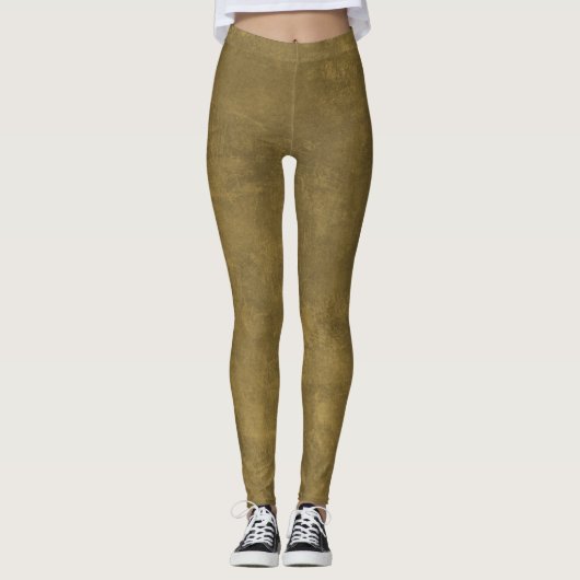 Leggings Grunge vert d'olive (Devant)