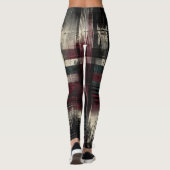 Leggings Grungy alternative Grunge Plaid Motif (Dos)
