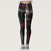 Leggings Grungy alternative Grunge Plaid Motif (Devant)
