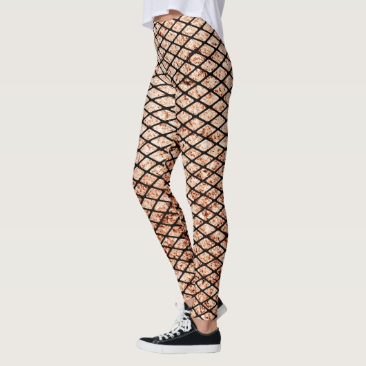 Leggings Grungy Fishnets Texture (Gauche)