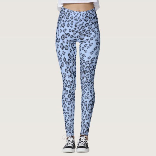LEGGINGS GUÉPARD BLEU (Devant)