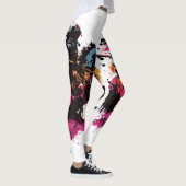 Leggings Guerrier équitation cheval en aquarelle (Droite)