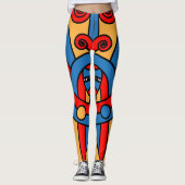 Leggings Guerrier tribal africain (Devant)