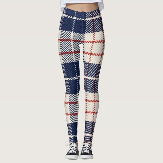 Leggings guêtres 1 de plaid (Devant)