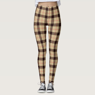 Leggings Guêtres à la mode de plaid