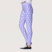 Leggings Guêtres à pois pourpres (Gauche)