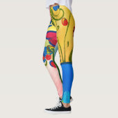 Leggings Guêtres abstraites colorées (Gauche)