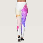 Leggings Guêtres abstraites d'éléphant (Dos)
