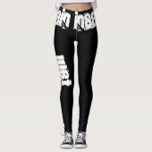 LEGGINGS GUÊTRES ACCROUPIES ALIÉNÉES DE TRAIN JUSTE (Devant)