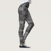 Leggings Guêtres actives texturisées noires (Droite)