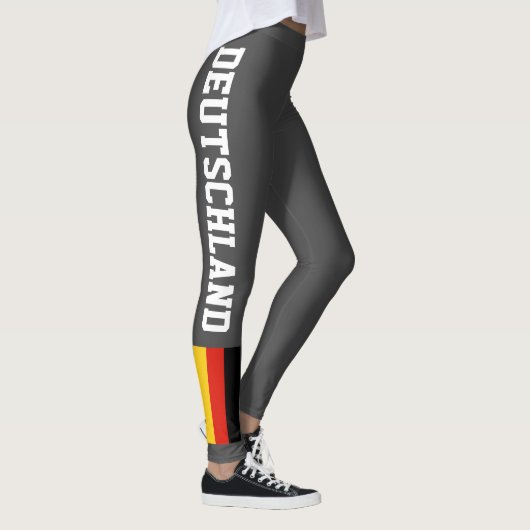 Leggings Guêtres allemandes de drapeau pour le yoga de (Droite)