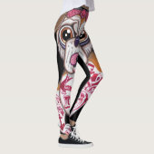 Leggings Guêtres anglaises tatouées de bouledogue (Droite)