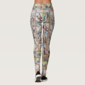 Leggings Guêtres antiques de carte du monde (Dos)