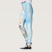 Leggings Guêtres arctiques du monde d'ours blanc (Gauche)