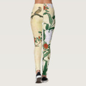 Leggings Guêtres asiatiques d'impression de fleurs de lis (Dos)