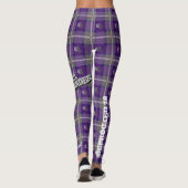 Leggings Guêtres assez mauvaises "de plaid de sirène" - (Dos)