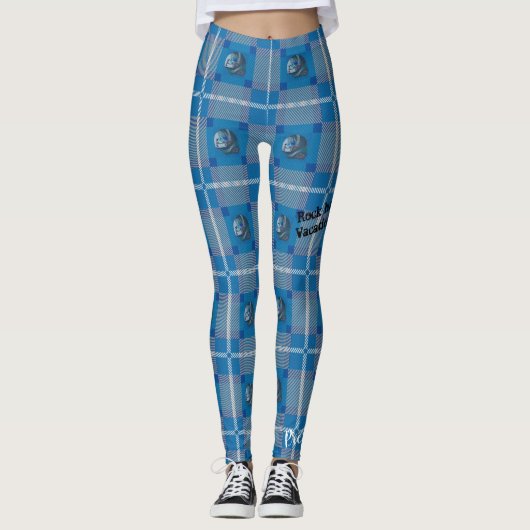 Leggings Guêtres assez mauvaises "de plaid de sirène" (Devant)