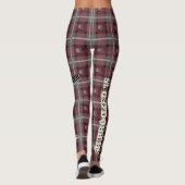 Leggings Guêtres assez mauvaises "de plaid de sirène" - (Dos)