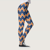 Leggings Guêtres auburn de Chevron (Droite)