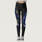 Leggings Guêtres avec la conception de la terre (Devant)