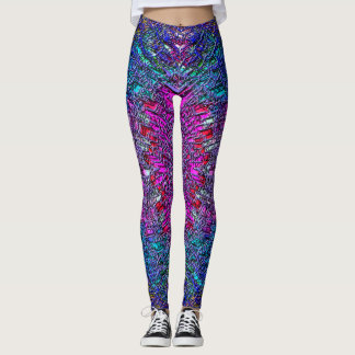 Leggings Guêtres avec l'art abstrait