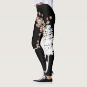 Leggings guêtres banksy de noir de style de graffiti de (Gauche)
