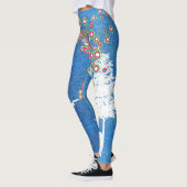 Leggings guêtres banksy de style de denim de graffiti de (Gauche)