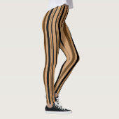 Leggings Guêtres beiges bronzages noires Brown de motif de (Droite)