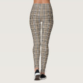 Leggings Guêtres beiges grises de plaid de COLLECTION de (Dos)