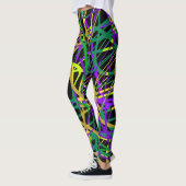 Leggings Guêtres bizarres de peinture (Gauche)