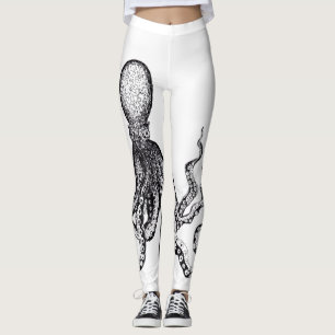 Leggings Guêtres blanches de poulpe