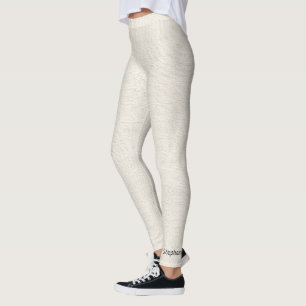 Leggings Guêtres blanches de toile de jute de Faux d'hiver