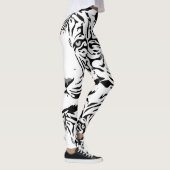 Leggings Guêtres blanches d'impression de tigre (Droite)