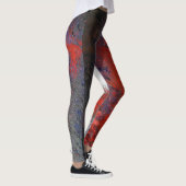 Leggings Guêtres blanches rouges de ll d'abrégé sur bleu (Droite)