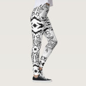 Leggings Guêtres blanches uniques de tigre (Droite)