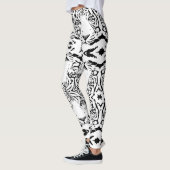 Leggings Guêtres blanches uniques de tigre (Gauche)