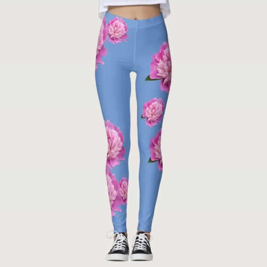 Leggings Guêtres bleues de bigorneau avec la conception (Devant)