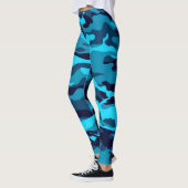 Leggings Guêtres bleues de Camo (Gauche)