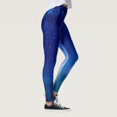 Leggings Guêtres bleues de coutume de ciel (Droite)