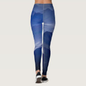 Leggings Guêtres bleues de cratère (Dos)