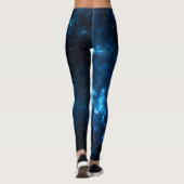 Leggings Guêtres bleues de nébuleuse (Dos)