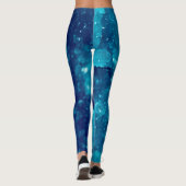Leggings Guêtres bleues de slushie (Dos)
